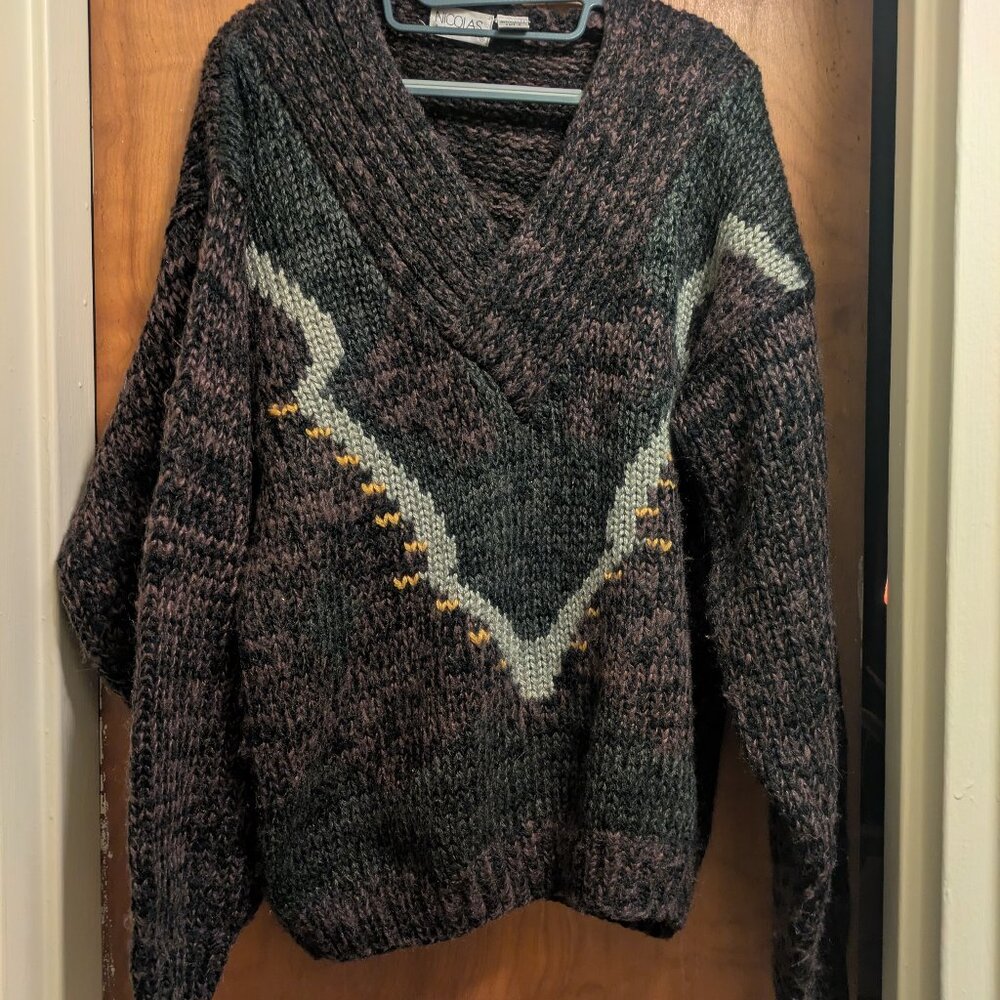 Vintage Style Chunky Knit Sweater